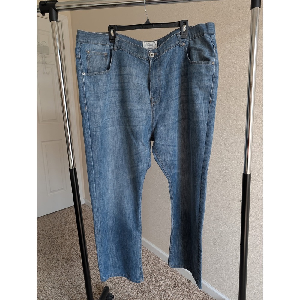 Colours Alexander Julian Mens 46x30 Medium Wash Straight Leg Stretch Jeans Blue